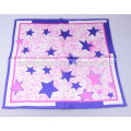 Super Soft Star Design Lenços quadrados de seda, adequados para xale bebê com cachecol cachecol Shawl